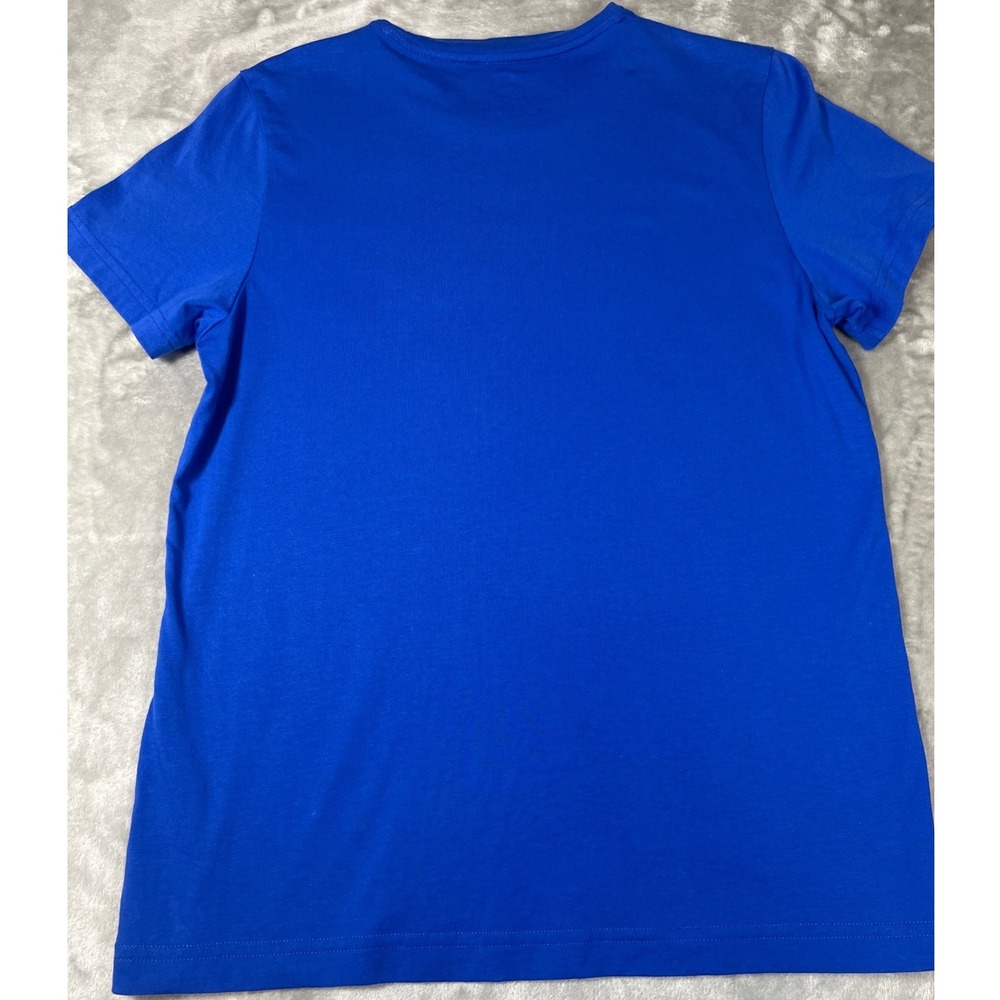 Psycho Bunny Mens Royal Blue Pima Cotton Neon 3D Graphic Tee Small - Picture 3 of 8